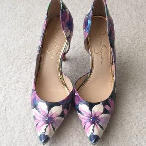 Jessica Simpson Claudette Floral shoe,Size: 7-1/2